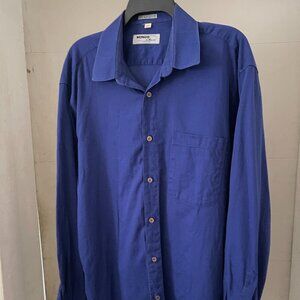 Mondo de Marco Italian Made long Sleeve Shirt Size L 100% Cotton Mens Large